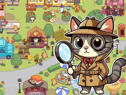 Paws Off My Clues hidden object mystery game with cats